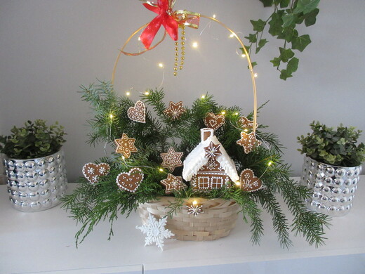 Advent-dekorace košík1a