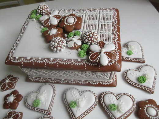 Kazeta zelená, 20cmx15cm, cena: 490 Kč