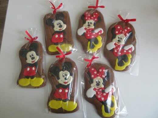 Minie a Mickey, velikost 15cm, cena: 85 Kč