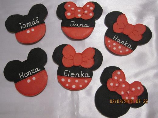 Myška Minnie, červená, cena: 25,- Kč