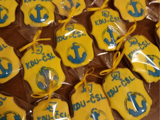 Předvolební perníčky KDU-ČSL, cena: 25,- Kč