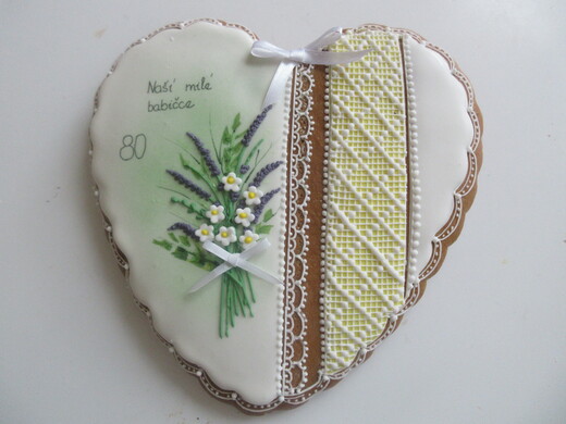 Srdce 25cm, polní kvítí, cena: 250 Kč